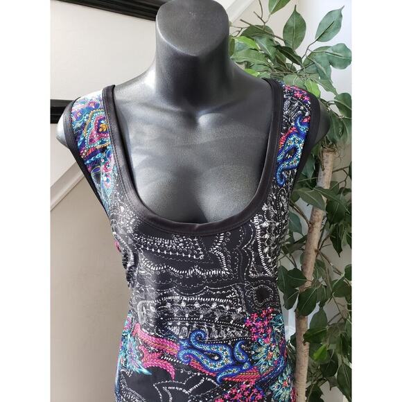 Avenue Women's Multicolor Polyester Scoop Neck Sleeveless Long Maxi Dress 22/24 - Picture 11 of 12